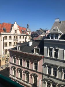 Widok na miasto Karlowe Wary z tego apartamentu
