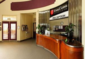 a reception area of a hospital with a reception desk at Essex Arms in Huntly