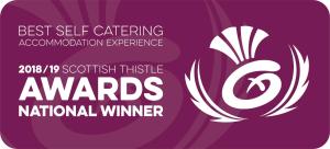 a sign that reads the best self self catering accommodation experience scottish at Leny Estate in Callander