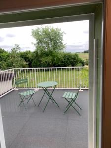 A balcony or terrace at the green home