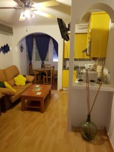 Posezení v ubytování Apartamento frente al mar