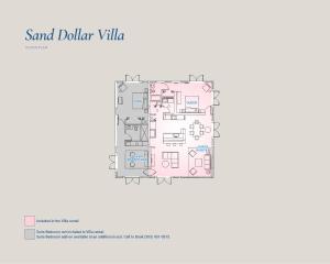 The floor plan of Dolphin Point Villas