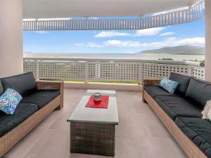 A balcony or terrace at Luxury waterfront sea view apartment