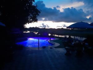 Monty's Riverside View Resort内部或周边的泳池