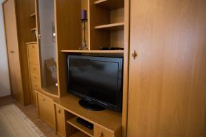 A television and/or entertainment centre at Happy Harkány Apartman