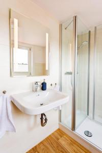 Koupelna v ubytování Ferienwohnung Bad Sachsa Harz + 21 fotografií