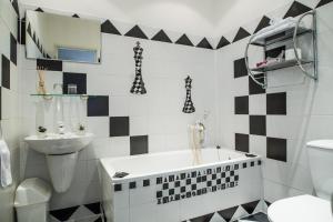 Koupelna v ubytování Hotel Dejmalik