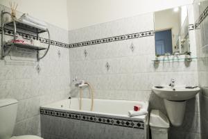 Koupelna v ubytování Hotel Dejmalik