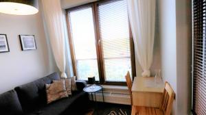 Posedenie v ubytovaní APARTAMENT z 3 SYPIALNIAMI PRZY PLAŻY