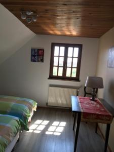 Postel nebo postele na pokoji v ubytování Gite Du Rittersberg