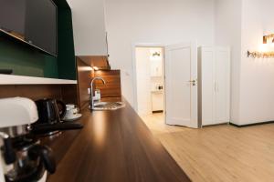 Kuchnia lub aneks kuchenny w obiekcie VINTAGE SENACKA APARTAMENTS