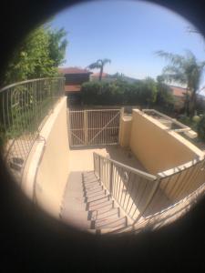 a view of a set of stairs in front of a building at Magnificant Studio/Zimmer Zichron in Zikhron Ya‘aqov
