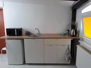 Kuchnia lub aneks kuchenny w obiekcie Apartament Mariacka