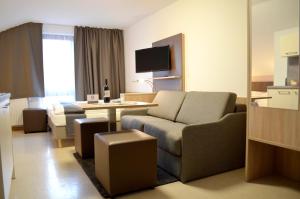 TV a/nebo společenská místnost v ubytování Hana Aparthotel