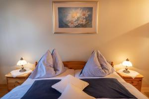 Łóżko lub łóżka w pokoju w obiekcie Urlaub am Lacknerhof - Familie Klocker