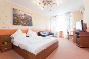 Cama o camas de una habitación en KvartiraSvobodna - Apartments Kievskaya