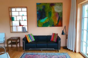Posezení v ubytování Atelierhaus Beckmann