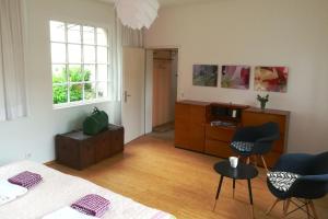 Posezení v ubytování Atelierhaus Beckmann