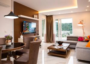 Posezení v ubytování Luxury Apartment Mr. Perfect