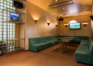 TV a/nebo společenská místnost v ubytování Komoro Grand Castle Hotel