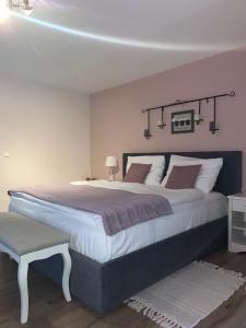 Кровать или кровати в номере Pool Apartments Plitvice Lakes