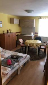 Kuchyň nebo kuchyňský kout v ubytování Apartmány Ingrid