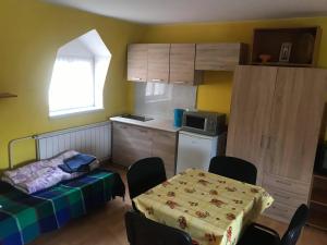 Kuchyň nebo kuchyňský kout v ubytování Apartmány Ingrid