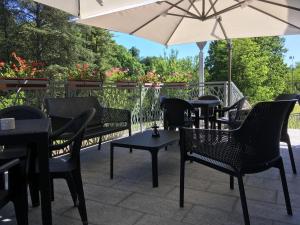 Balkón nebo terasa v ubytování Hotel Langhe & Monferrato