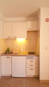 Kuchyň nebo kuchyňský kout v ubytování Apartmani Bambolina i Zala