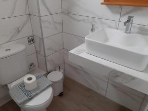 Koupelna v ubytování Rappos Studios