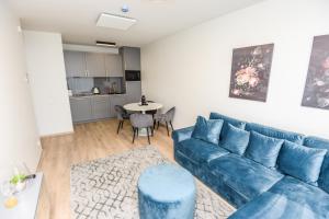 Køkken eller tekøkken på Luxury Apartment Malūno Vilos