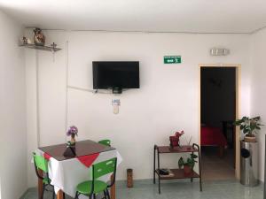 TV a/nebo společenská místnost v ubytování Hotel Mirador Plaza