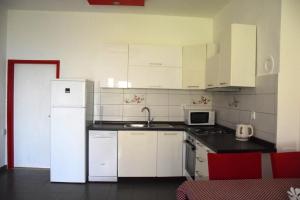 Kuchyň nebo kuchyňský kout v ubytování Apartman Ana