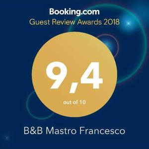 B&B Mastro Francesco tanúsítványa, márkajelzése vagy díja