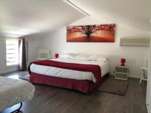 Säng eller sängar i ett rum på Cap Colibri