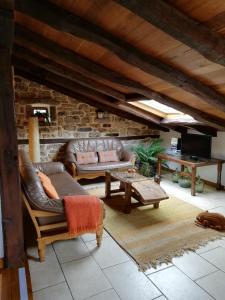 A seating area at Apartamentos Samelar