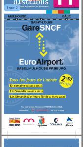 a flyer for a carport with a car dealership at Appartement EuroAirport Basel-Mulhouse-Fribourg in Saint-Louis