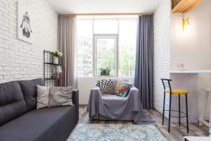 Svetainės erdvė apgyvendinimo įstaigoje Francuzskij Bulvar, 19 Жемчужина