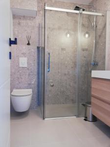 A bathroom at Apartments Pržina