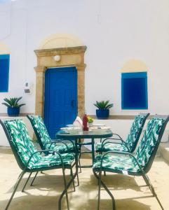 A seating area at Mariza's traditional house 1900