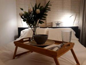 A bed or beds in a room at Apartamento vista bonita