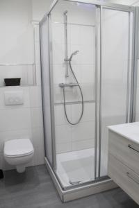 Koupelna v ubytování Appartment Vermietung Lütje