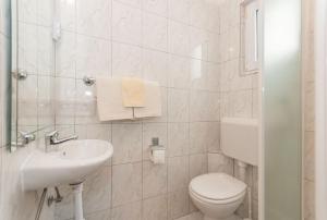 Koupelna v ubytování Apartmani Vesna