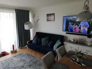 TV a/nebo společenská místnost v ubytování Apartament na Morskim Wzgórzu