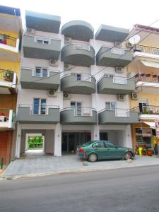 Budova, kde se aparthotel nachází