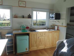 Η κουζίνα ή μικρή κουζίνα στο CABAÑA LOS QUELTEHUE +12 φωτογραφίες