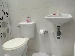 Koupelna v ubytování Hostal Casa de Barajas