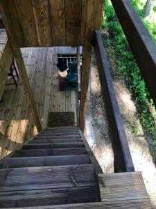 Balkón nebo terasa v ubytování Tahkuna tree-house