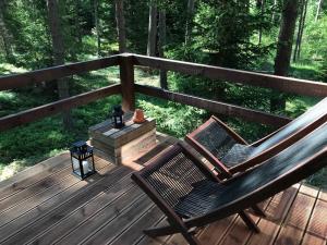 Balkón nebo terasa v ubytování Tahkuna tree-house