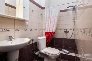 Koupelna v ubytování Hotel Stefani